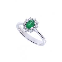 Anello Salvini Donna Love For Colour in Oro bianco Smeraldo 0.28 Ct 20096915 - 20096915